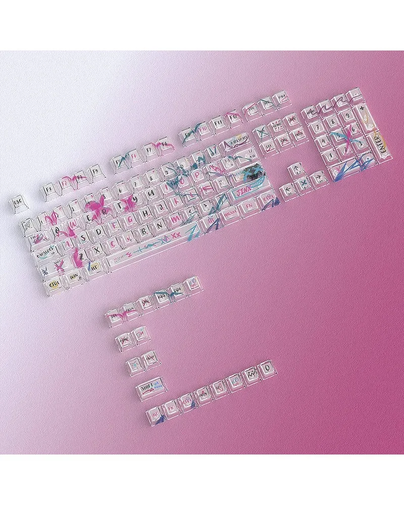 Symphony Crystal Series Transparent PC Keycaps 123 Keys Original Height Sublimation DIY
Symphony Crystal Series Transparent PC Keycaps 123 Keys Original Height Sublimation DIY
