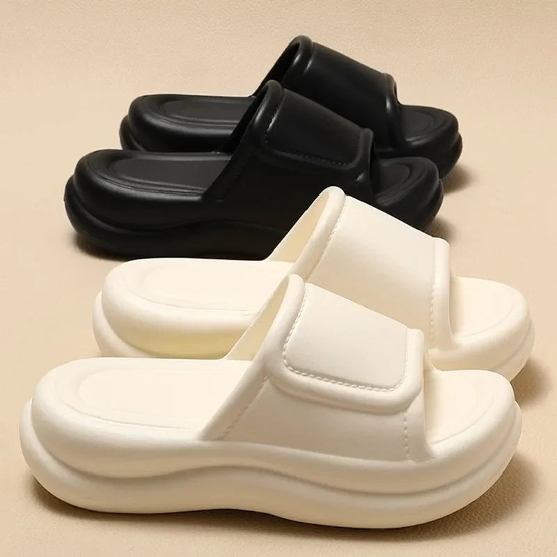 Summer Thick Sole Fashion Women Street Slippers Girls Bathroom Home Shoes Indoor Soft Anti-slip Flats Ladies Vacation Slides 
Summer Thick Sole Fashion Women Street Slippers Girls Bathroom Home Shoes Indoor Soft Anti-slip Flats Ladies Vacation Slides
