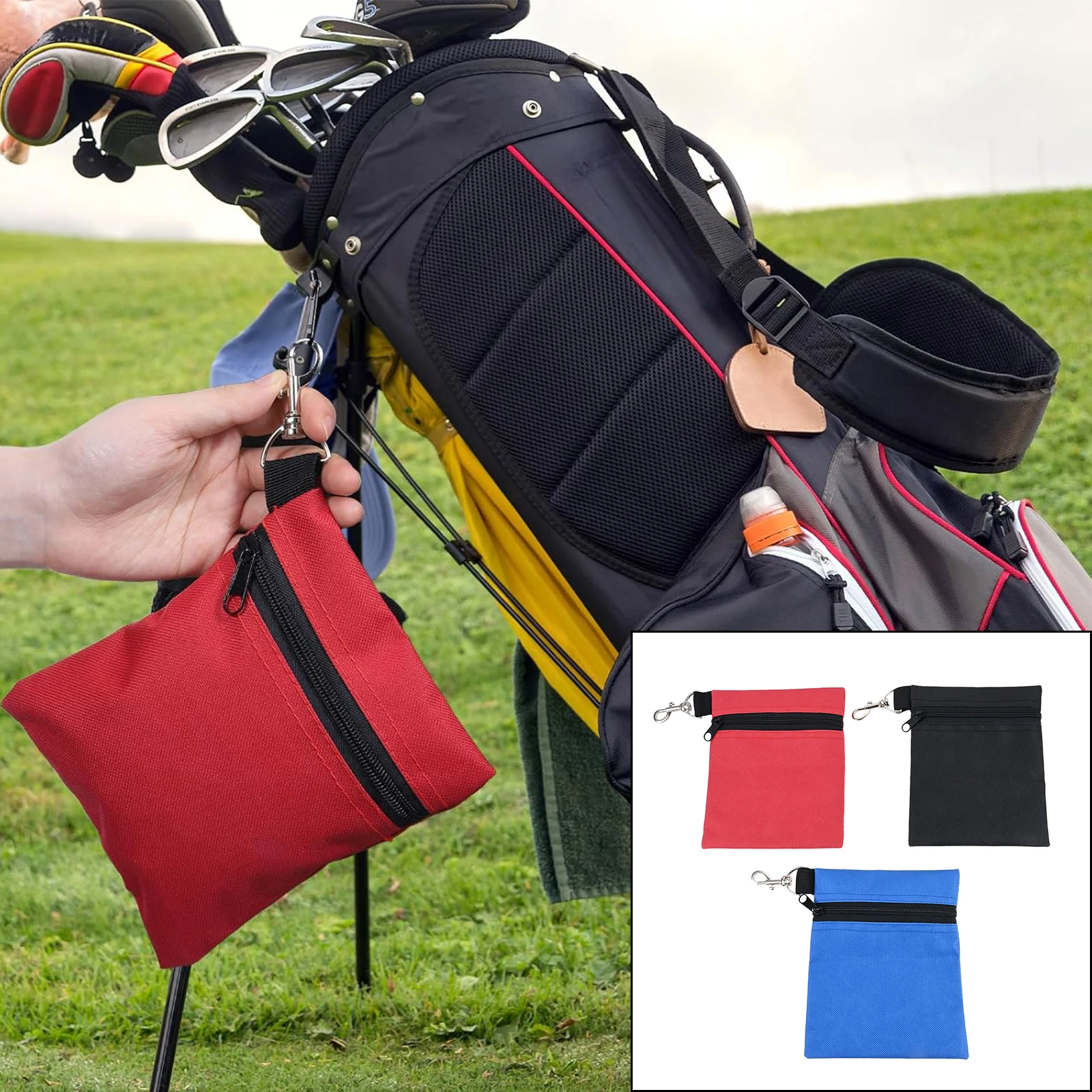 3 Pcs Golf Tee Bag Nylon & Metal Wear-resistant 17 X 14cm Golf Ball Pouch Golf Ball Holder for Outdoor Activities Sports Travel
3 Pcs Golf Tee Bag Nylon & Metal Wear-resistant 17 X 14cm Golf Ball Pouch Golf Ball Holder for Outdoor Activities Sports Travel