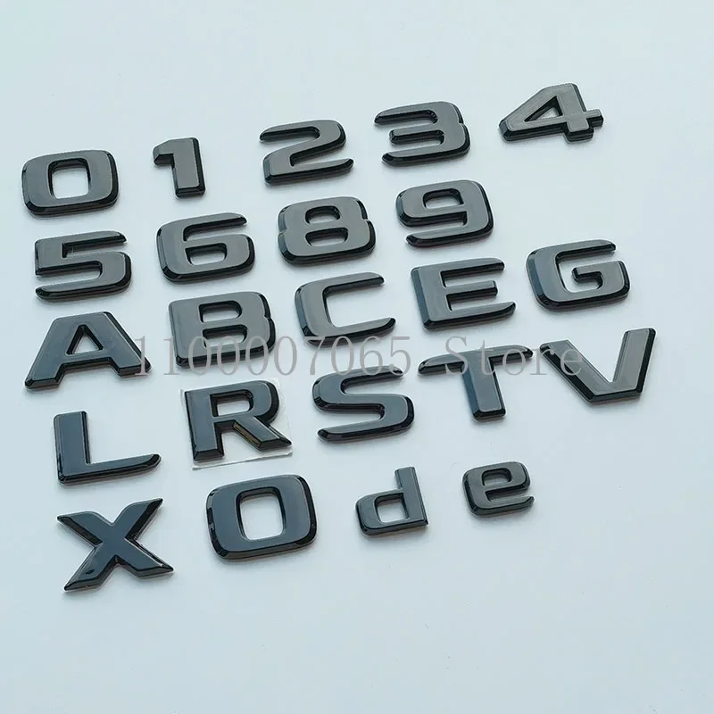 DIY 2017 Glossy Black Flat Letters Numbers 0-9 ABCEGLRSTVX De ABS Emblem for Mercedes Benz Car Trunk Nameplate Logo Sticker
DIY 2017 Glossy Black Flat Letters Numbers 0-9 ABCEGLRSTVX De ABS Emblem for Mercedes Benz Car Trunk Nameplate Logo Sticker