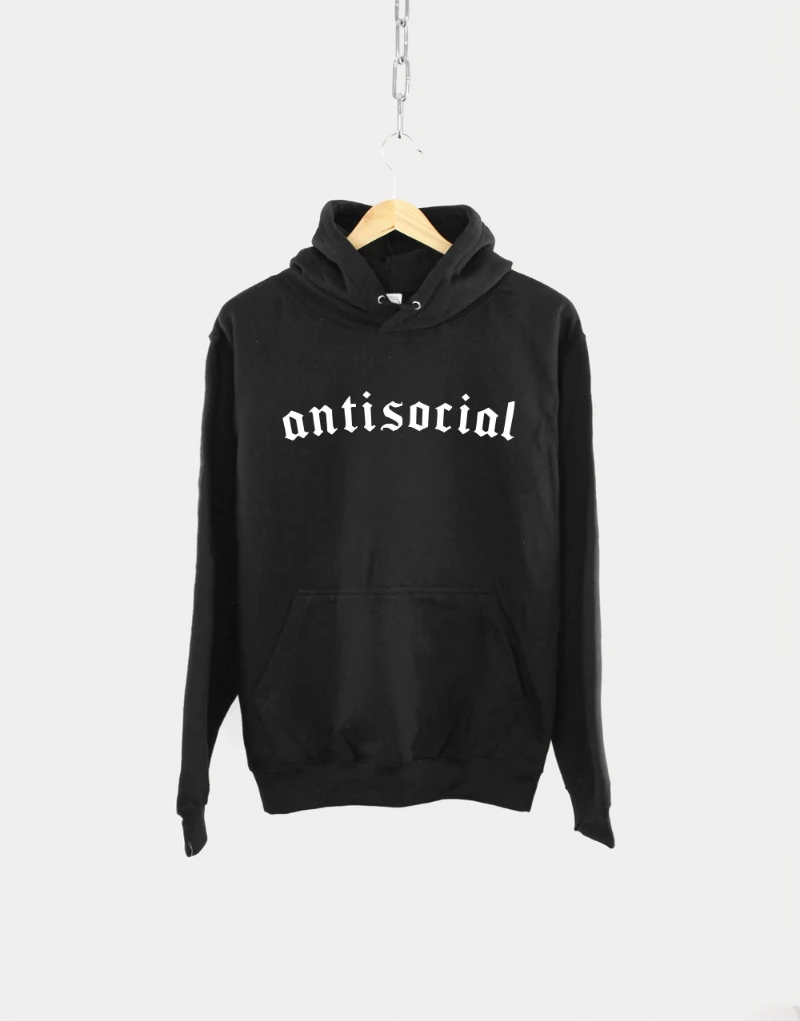 Антиisocial Hoodie - Anti Social Goth Hoody - Женские толстовки в стиле готики, элитная роскошь для мужчин и женщин, топ Y2k
Антиisocial Hoodie - Anti Social Goth Hoody - Женские толстовки в стиле готики, элитная роскошь для мужчин и женщин, топ Y2k