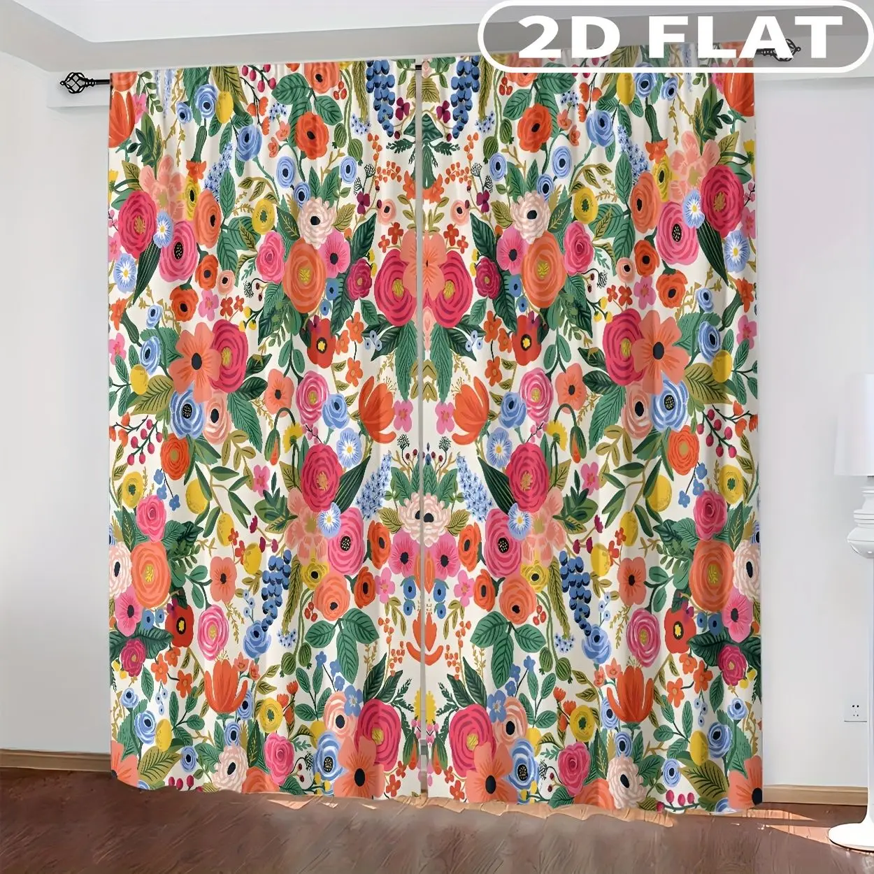 2D FLAT 2pcs Curtains Colorful Floral Pattern Print Design Perfect for Balcony, Bedroom, Living Room, Suitable for 4 Seasons
2D FLAT 2pcs Curtains Colorful Floral Pattern Print Design Perfect for Balcony, Bedroom, Living Room, Suitable for 4 Seasons