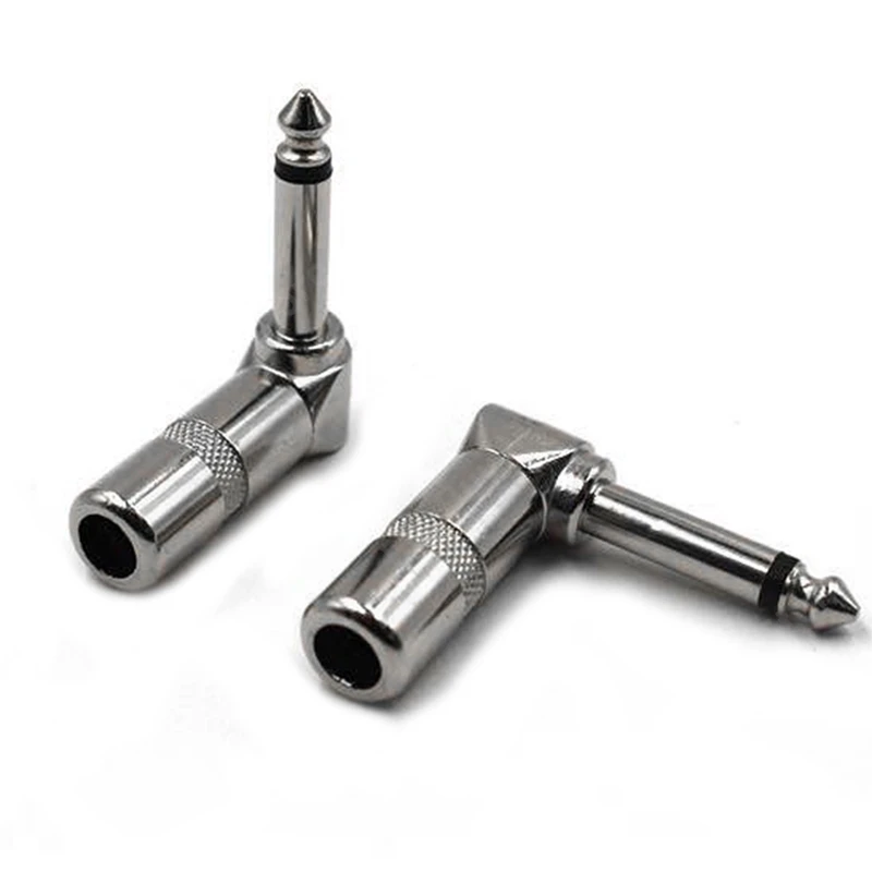 20pcs6.35mm Right Angle Mono Guitar Plug 90 Degree Elbow 6.5mm Jack Audio Microphone Connector 6.5mm Stereo Audio Plug Connector
20pcs6.35mm Right Angle Mono Guitar Plug 90 Degree Elbow 6.5mm Jack Audio Microphone Connector 6.5mm Stereo Audio Plug Connector