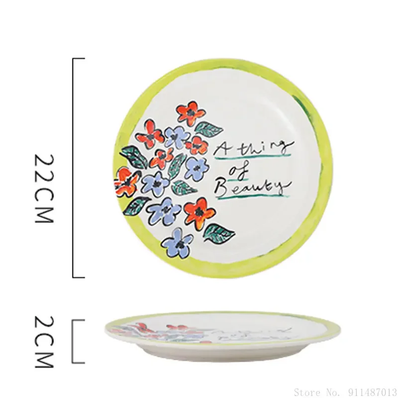 American luxury ceramic hand-painted flower animal cartoon ceramic tableware dessert plate household restaurant decorative plate
American luxury ceramic hand-painted flower animal cartoon ceramic tableware dessert plate household restaurant decorative plate