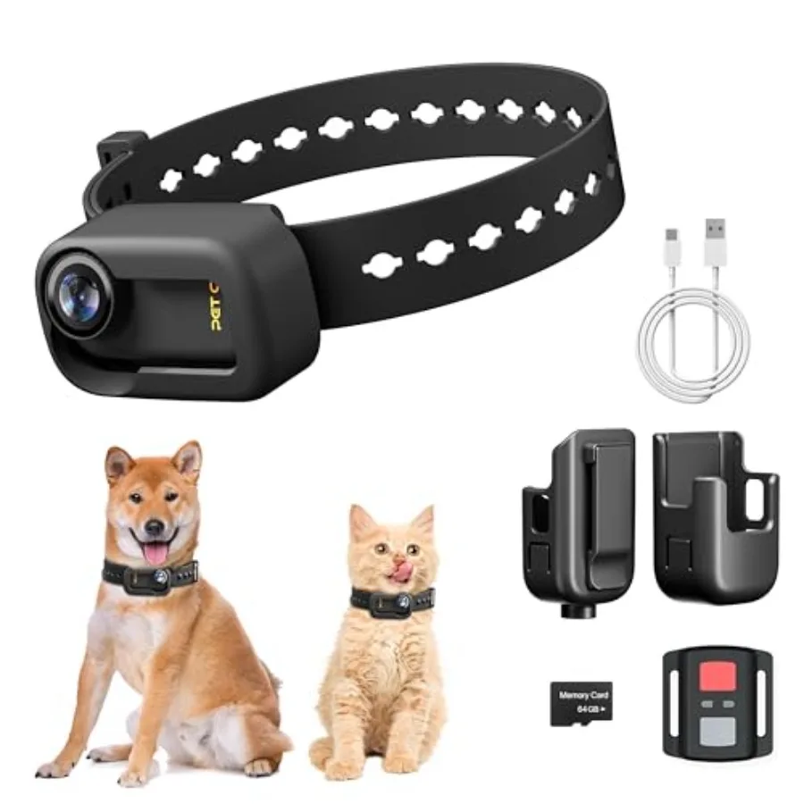 4K Cat Collar Camera HD WiFi Pet Camera with 64GB SD Card Mini Action Camera for Video Records Dog Collar Camera for Pet Suppli
4K Cat Collar Camera HD WiFi Pet Camera with 64GB SD Card Mini Action Camera for Video Records Dog Collar Camera for Pet Suppli