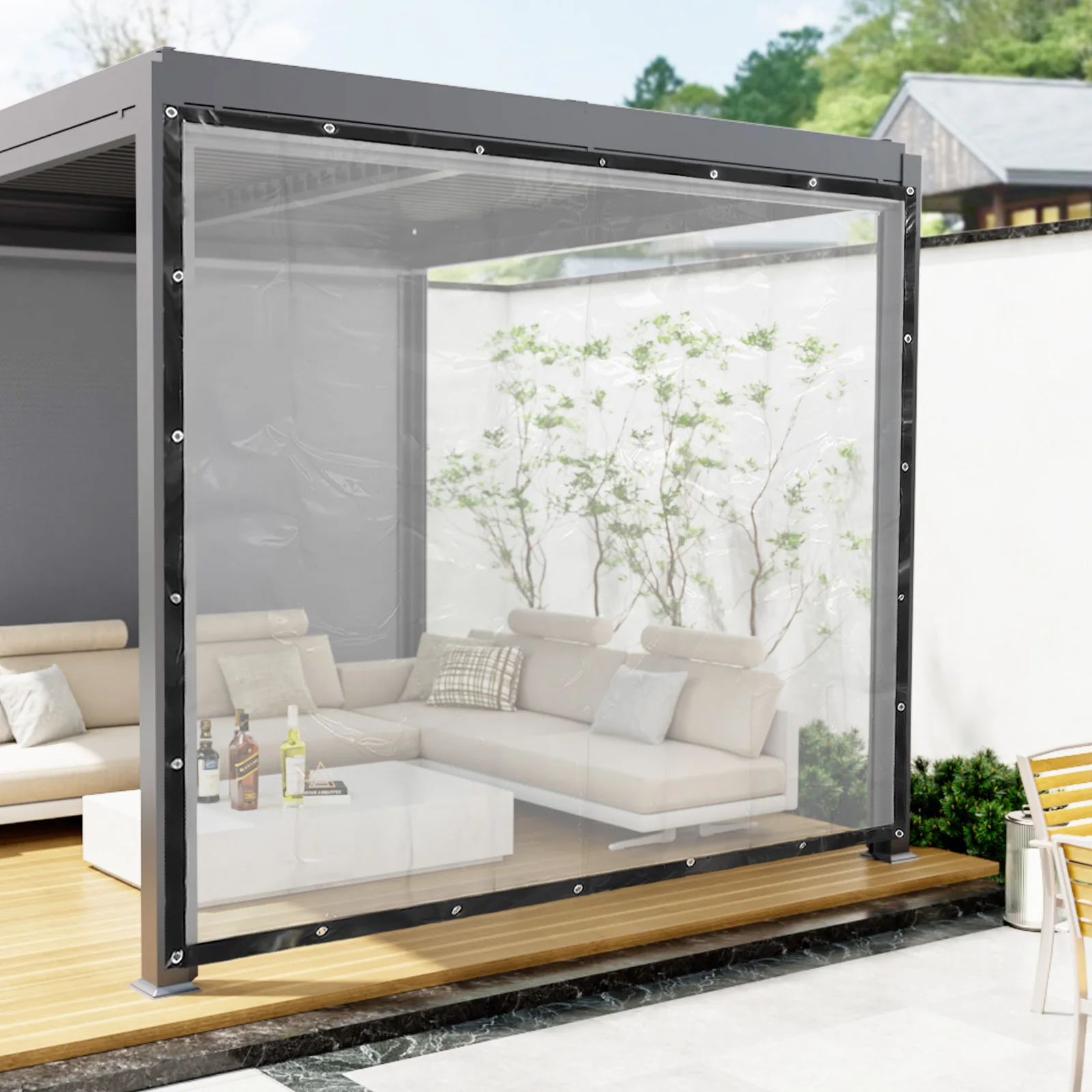 Waterproof Clear Awning Clear PVC Vinyl Tarps Heavy Duty Small Tarps Door Awning Curtain for Tents, Awnings,Canopy,2.5*3m/8*10ft
Waterproof Clear Awning Clear PVC Vinyl Tarps Heavy Duty Small Tarps Door Awning Curtain for Tents, Awnings,Canopy,2.5*3m/8*10ft