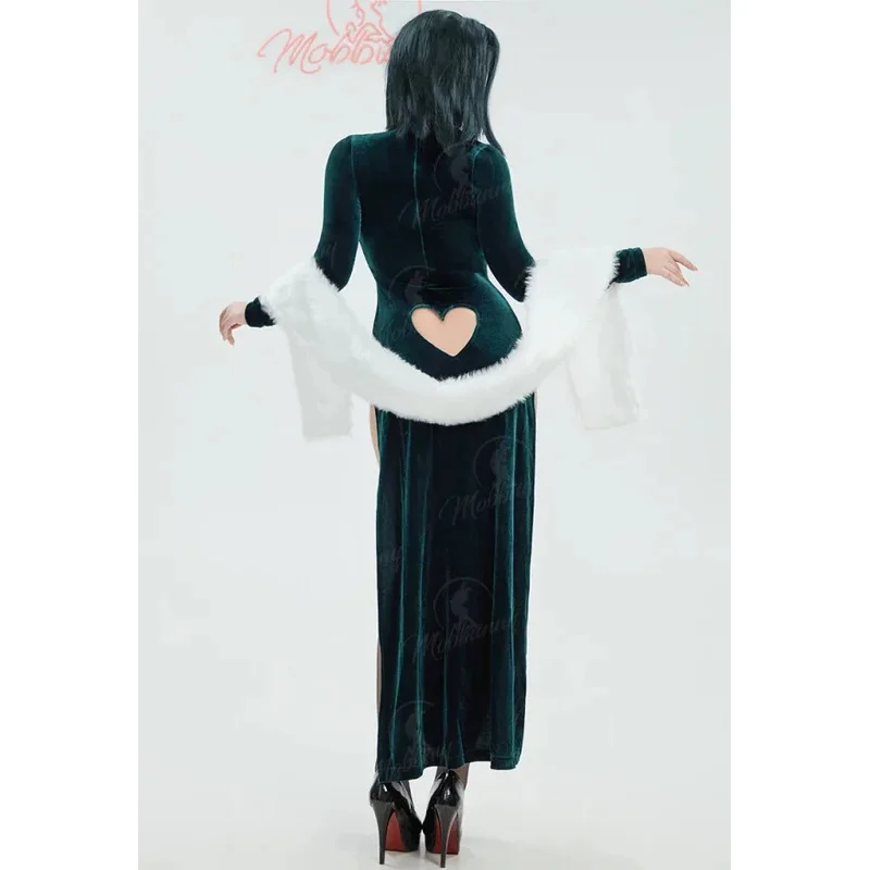 EE01 Mobbunny Women's Lingerie Dress Set High Slit Dress and Shawl with Stockings and Necklace Cosplay Costume&0Ww
EE01 Mobbunny Women's Lingerie Dress Set High Slit Dress and Shawl with Stockings and Necklace Cosplay Costume&0Ww