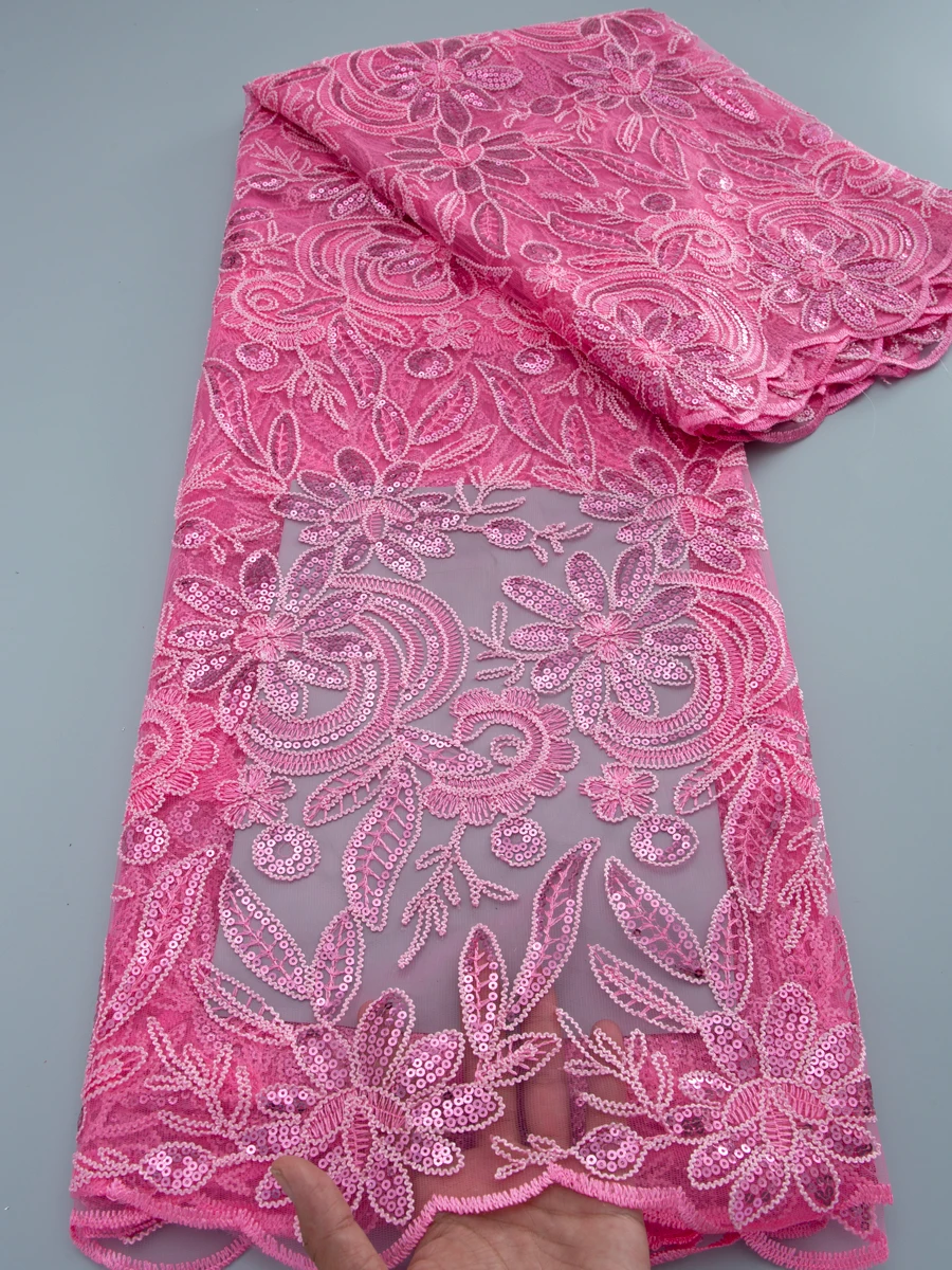 Hot Selling African Tulle Lace Fabric 2025 High Quality Nigerian Embroidered Lace Fabric For Sewing Beauty Women Dress F4257
Hot Selling African Tulle Lace Fabric 2025 High Quality Nigerian Embroidered Lace Fabric For Sewing Beauty Women Dress F4257