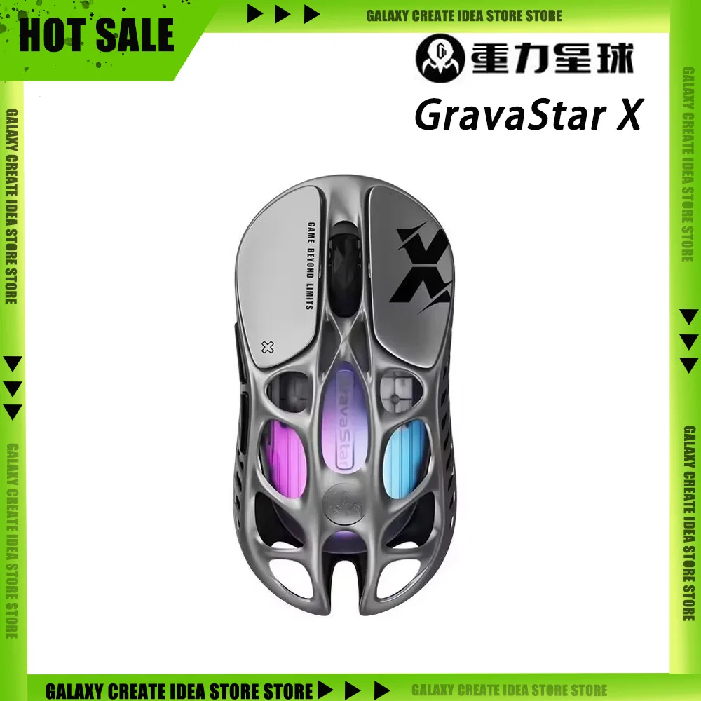 GravaStar X Pro X Air Magnesium 8K Wireless Mouse Paw3950 Gaming Mouse E-sports Tri-Mode Bluetooth RGB Lightweight Hollow Gift
GravaStar X Pro X Air Magnesium 8K Wireless Mouse Paw3950 Gaming Mouse E-sports Tri-Mode Bluetooth RGB Lightweight Hollow Gift