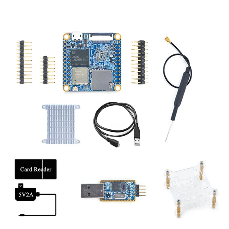 Nanopi NEO Air Development Board Kit H3 512MB+8GB EMMC Wifi+Bluetooth Run Ubuntucore Mini IOT Development Board(US Plug)
Nanopi NEO Air Development Board Kit H3 512MB+8GB EMMC Wifi+Bluetooth Run Ubuntucore Mini IOT Development Board(US Plug)