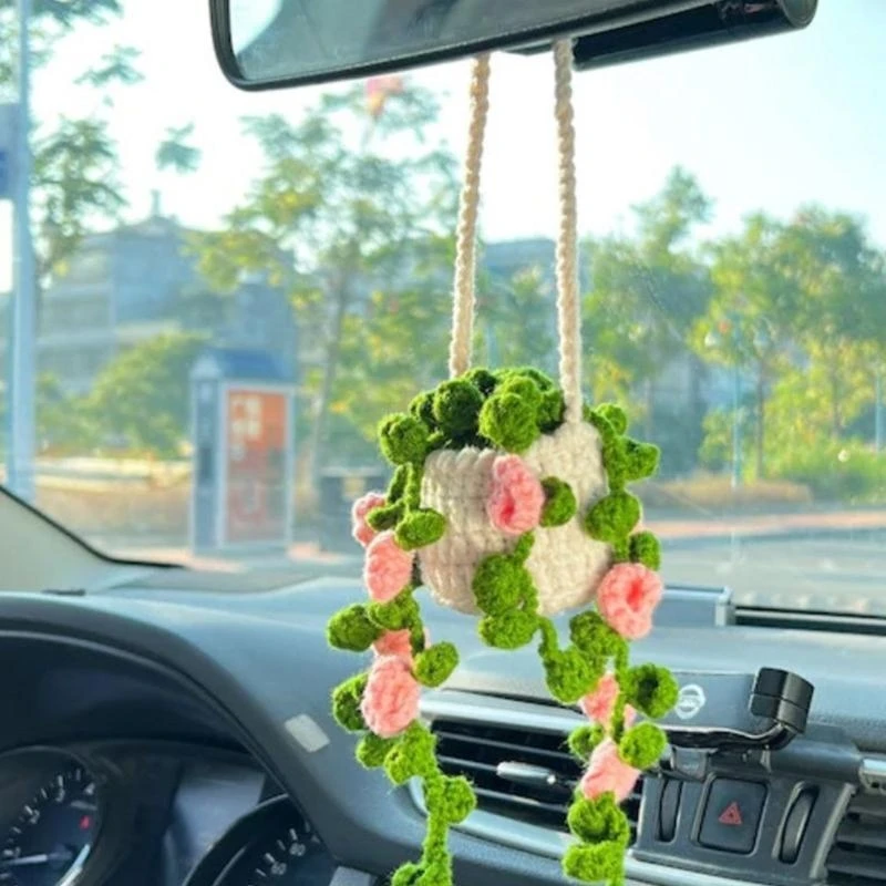 P5ED Macrame Plant Hanger,Indoor Hanging Plant Basket,Handmade-Woven Crochet Flower Ornament Pedants for Car Home
P5ED Macrame Plant Hanger,Indoor Hanging Plant Basket,Handmade-Woven Crochet Flower Ornament Pedants for Car Home