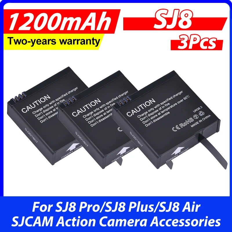 3 шт. аккумулятора SJ8 3,8 В 1200 мАч для экшн-камер SJCAM SJ8 Pro/SJ8 Plus/SJ8 Air, аксессуары для экшн-камер SJCAM
3 шт. аккумулятора SJ8 3,8 В 1200 мАч для экшн-камер SJCAM SJ8 Pro/SJ8 Plus/SJ8 Air, аксессуары для экшн-камер SJCAM