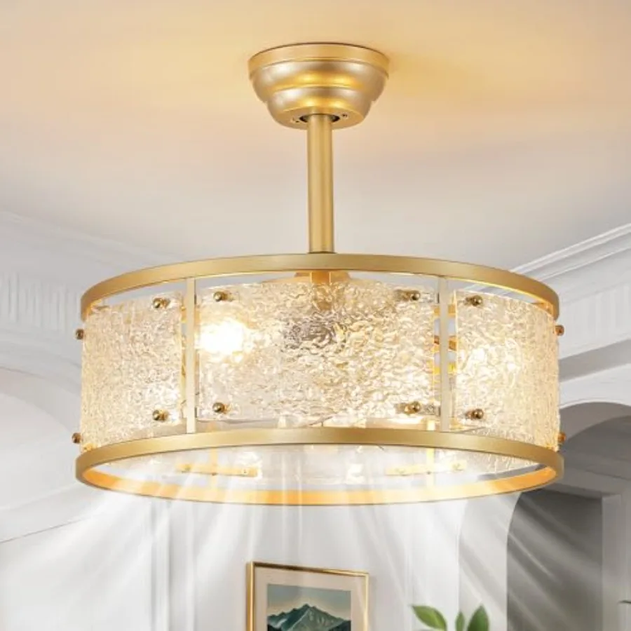 20" Caged Ceiling Fans with Lights, Fandelier Ceiling Fan with Light, Mid Century Chandelier Ceiling Fan with Remote Control, 6
20" Caged Ceiling Fans with Lights, Fandelier Ceiling Fan with Light, Mid Century Chandelier Ceiling Fan with Remote Control, 6