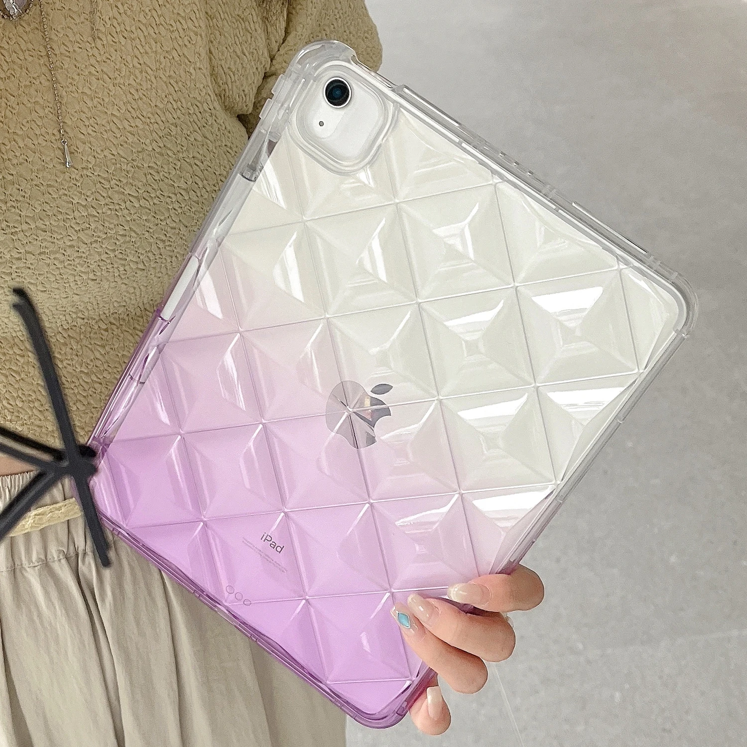 Gradient Color Rhombus Tablet Case For iPad 7 8 9 10th 11th Generation Air 4 5 Pro 11 inch 2025 Mini 6 Clear Soft Cover
Gradient Color Rhombus Tablet Case For iPad 7 8 9 10th 11th Generation Air 4 5 Pro 11 inch 2025 Mini 6 Clear Soft Cover