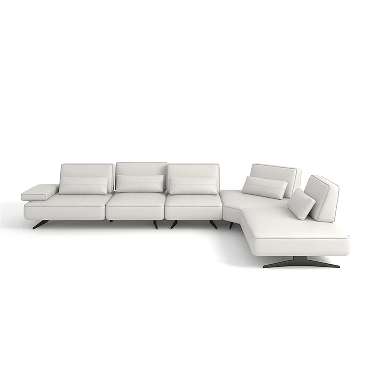 #Italian Designer Light Luxury Leather Sofa with Left and Right Corner Extendable Villa, Hotel Living Room Sofa
#Italian Designer Light Luxury Leather Sofa with Left and Right Corner Extendable Villa, Hotel Living Room Sofa
