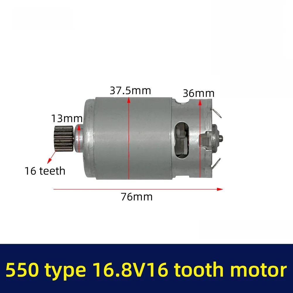 GRS 550VS 16 Teeth DC Motor 16.8V Motor For Screwdriver Drill Motor With Gear- Motor Right Angle -Ratchet Wrench Accessories
GRS 550VS 16 Teeth DC Motor 16.8V Motor For Screwdriver Drill Motor With Gear- Motor Right Angle -Ratchet Wrench Accessories