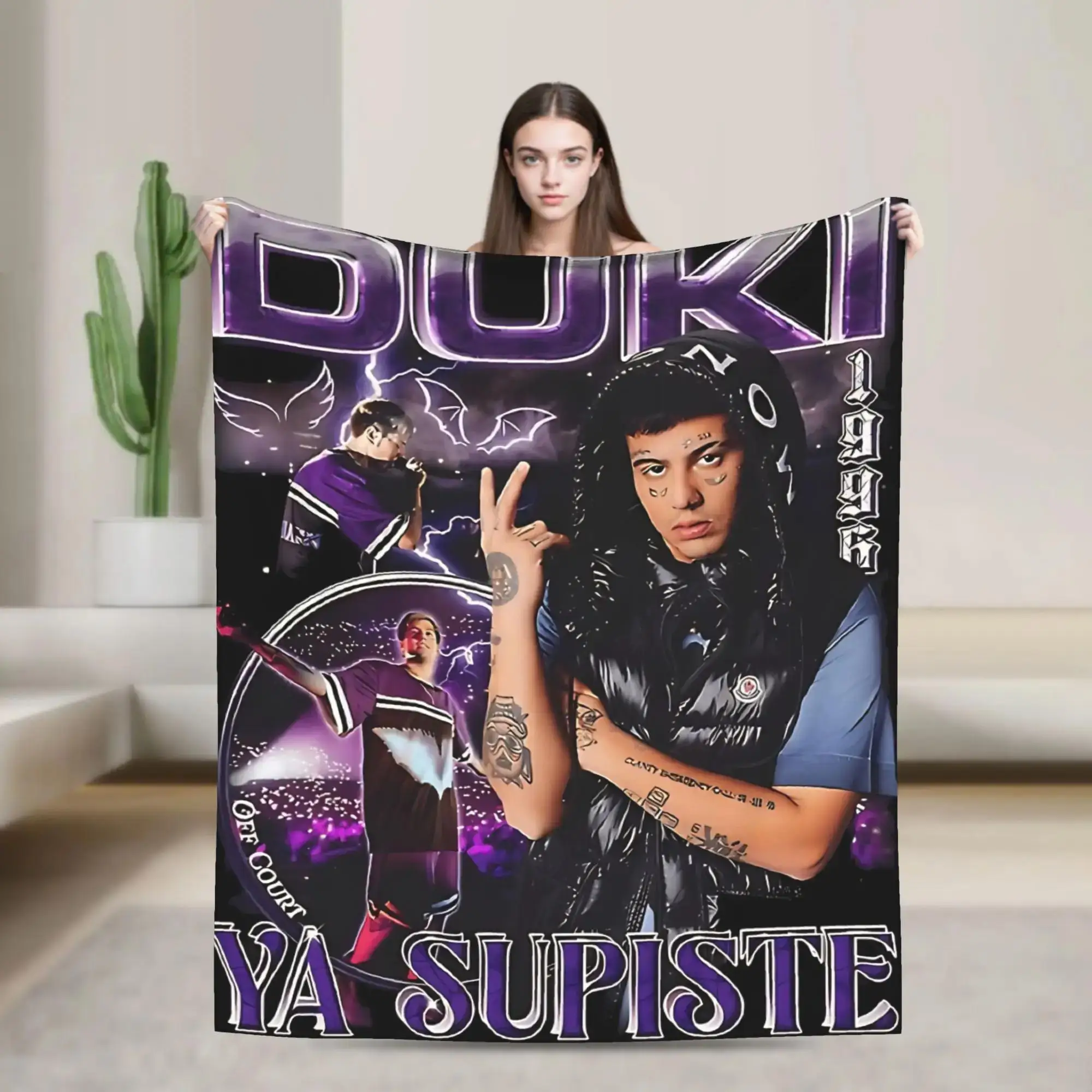 Duki Rapper Blanket Warm Soft Quality Bedding Throw for Bedroom Travel Airplane Autumn Pattern Bedspread
Duki Rapper Blanket Warm Soft Quality Bedding Throw for Bedroom Travel Airplane Autumn Pattern Bedspread