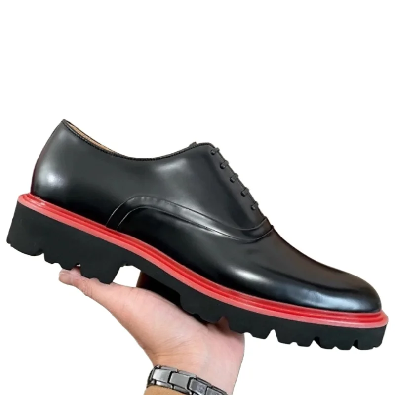European and America Casual Derby Shoes Men's Dress Shoes Genuine Leather Height Increasing Comfortable Breathable Wedding Shoes
European and America Casual Derby Shoes Men's Dress Shoes Genuine Leather Height Increasing Comfortable Breathable Wedding Shoes