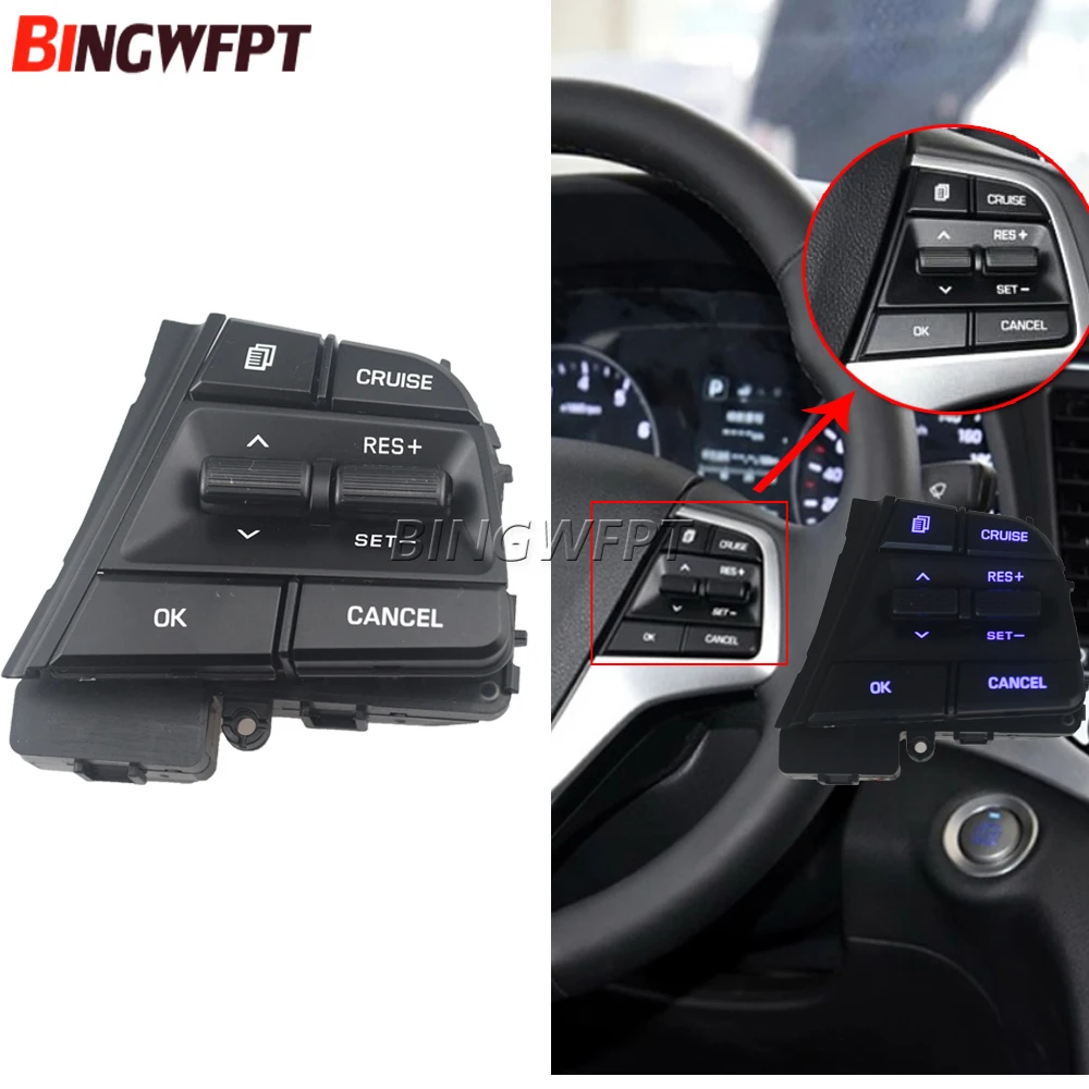 Hight Quality Car Cruise Control Steering Wheel Buttons Switch For Hyundai Elantra 1.6L 2017 2018 96700-F2210
Hight Quality Car Cruise Control Steering Wheel Buttons Switch For Hyundai Elantra 1.6L 2017 2018 96700-F2210