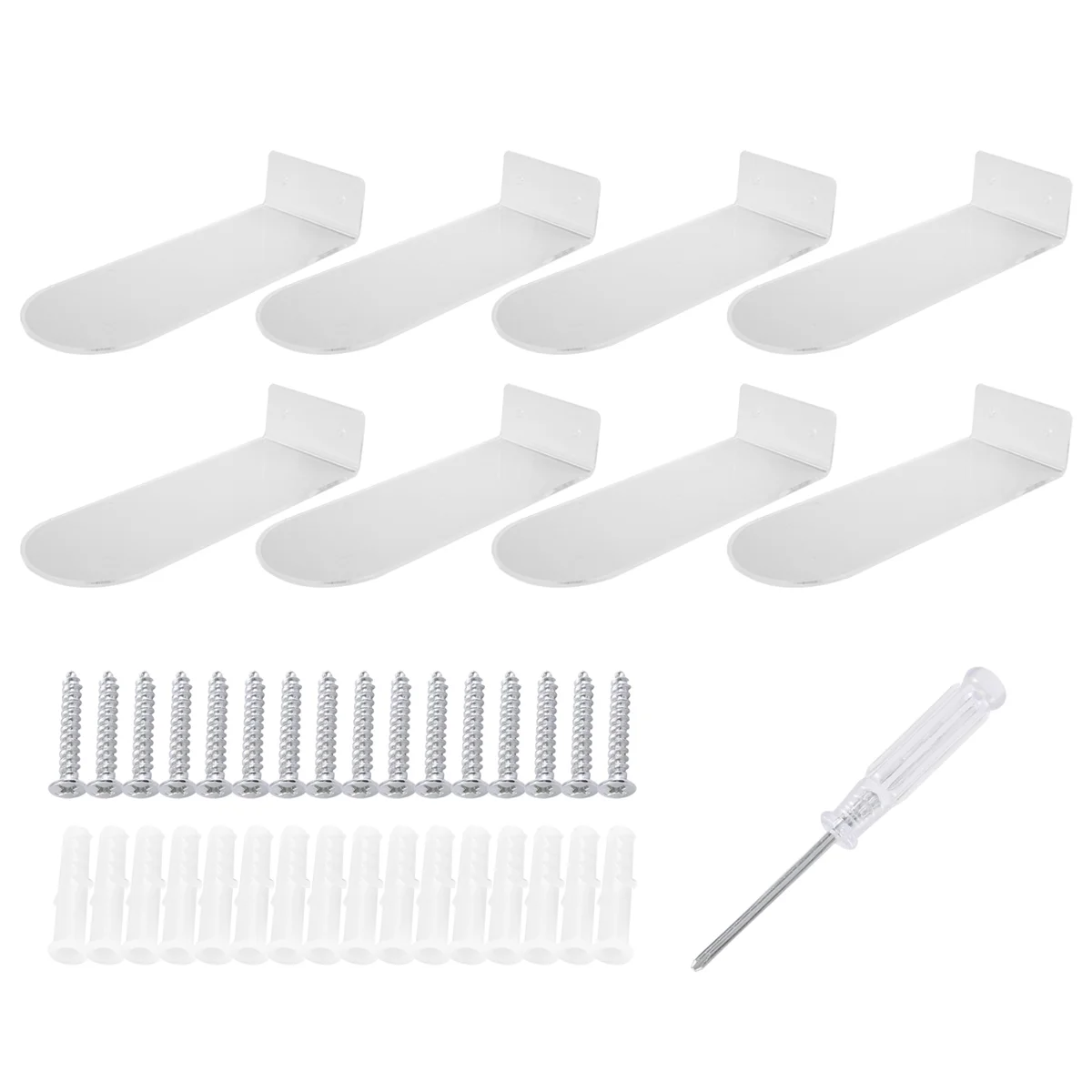 Hot sale Floating Shoe Display Shelves for Wall Mount Set of 8,Clear Acrylic Floating Shelves for Showcase Sneaker Collection
Hot sale Floating Shoe Display Shelves for Wall Mount Set of 8,Clear Acrylic Floating Shelves for Showcase Sneaker Collection