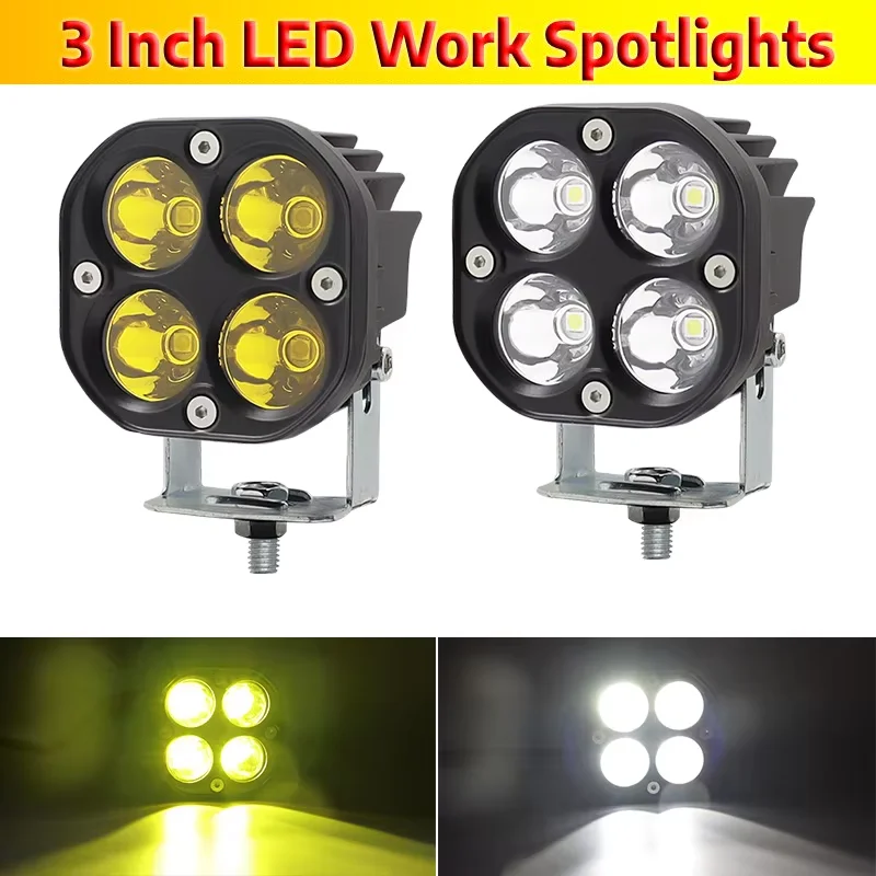 3 Inch Motorcycle LED Spotlight 12V 24V For Off Road 4x4 Truck SUV ATV Tricycle 3 Wheeler E-bike White Yellow Auxiliary Fog Lamp
3 Inch Motorcycle LED Spotlight 12V 24V For Off Road 4x4 Truck SUV ATV Tricycle 3 Wheeler E-bike White Yellow Auxiliary Fog Lamp