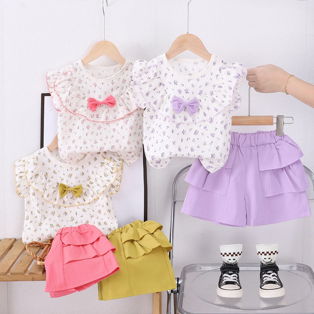 New Baby Girl Clothes Suit Summer Children Fashion Cute T-Shirt Shorts 2Pcs/Sets Toddler Casual Costume Infant Kids Tracksuits
New Baby Girl Clothes Suit Summer Children Fashion Cute T-Shirt Shorts 2Pcs/Sets Toddler Casual Costume Infant Kids Tracksuits