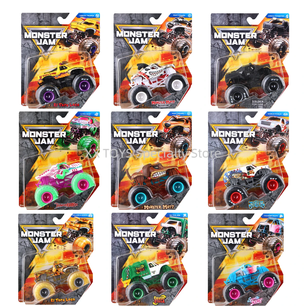 Monster Jam Monster Truck масштаб 1:64 литой автомобиль Sparkle Smash Thunderroarus Monster Truck для мальчиков по бездорожью, коллекционная коллекция 
Monster Jam Monster Truck масштаб 1:64 литой автомобиль Sparkle Smash Thunderroarus Monster Truck для мальчиков по бездорожью, коллекционная коллекция