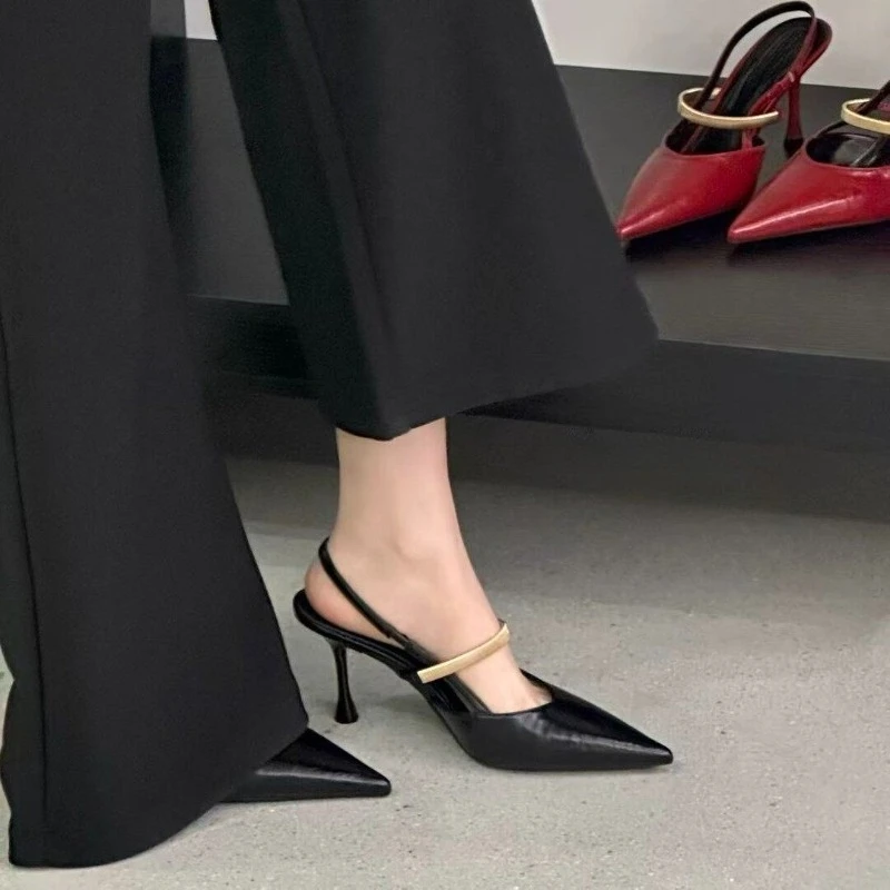 Street Style Women Fashion High Heels Sandals Pointed Toes Slingbacks Mules Shoes Elegant Stripper Banquet Female Summer Shoes
Street Style Women Fashion High Heels Sandals Pointed Toes Slingbacks Mules Shoes Elegant Stripper Banquet Female Summer Shoes