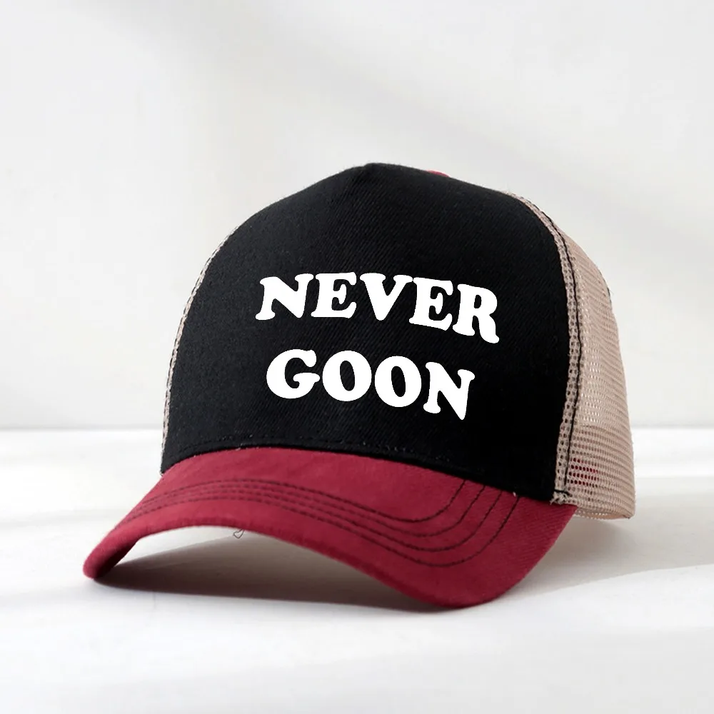 Never Goon Funny Gym Meme Y2k hat Men Women Funny Humor Streetwear Baseball Cap Unisex mesh breathable hat Casquette Gorras
Never Goon Funny Gym Meme Y2k hat Men Women Funny Humor Streetwear Baseball Cap Unisex mesh breathable hat Casquette Gorras