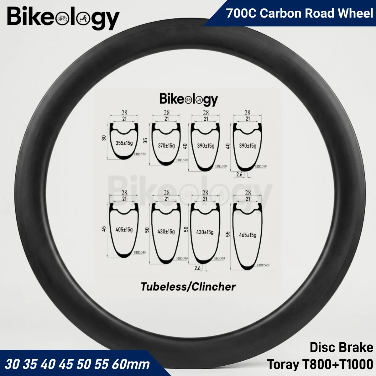 Super Light 700C 28mm 30mm Wide road Disc Carbon Rims Tubeless Disc Brake Rims 30 35 40 45 50 55 60mm Depth Carbon Road Wheel
Super Light 700C 28mm 30mm Wide road Disc Carbon Rims Tubeless Disc Brake Rims 30 35 40 45 50 55 60mm Depth Carbon Road Wheel