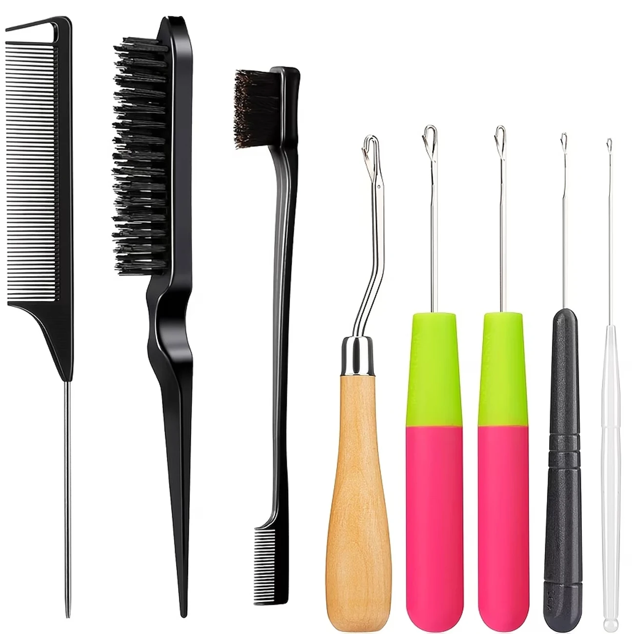 8pcs Crochet Hook Set Plastic Weaving And Hairstyling Tools for Artistic Hair Crafts Wig Weaving Comb Hairdressing Accessories
8pcs Crochet Hook Set Plastic Weaving And Hairstyling Tools for Artistic Hair Crafts Wig Weaving Comb Hairdressing Accessories