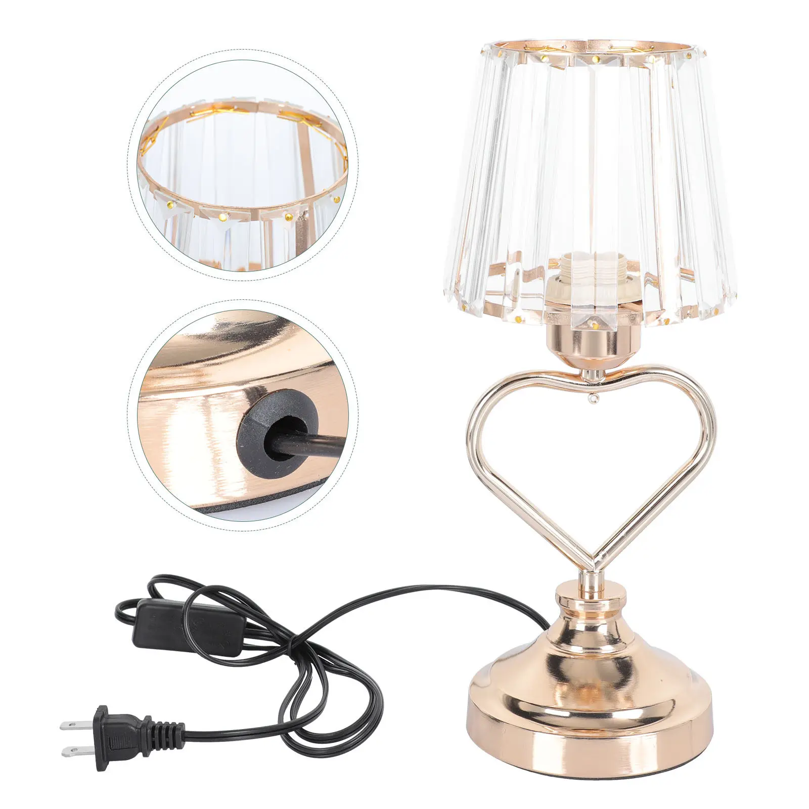 1Pcs Crystal Heart Table Lamp Decorative Bedroom Bedside Lamp No Flicker Soft Light for Reading Night Light Gift Home Office
1Pcs Crystal Heart Table Lamp Decorative Bedroom Bedside Lamp No Flicker Soft Light for Reading Night Light Gift Home Office