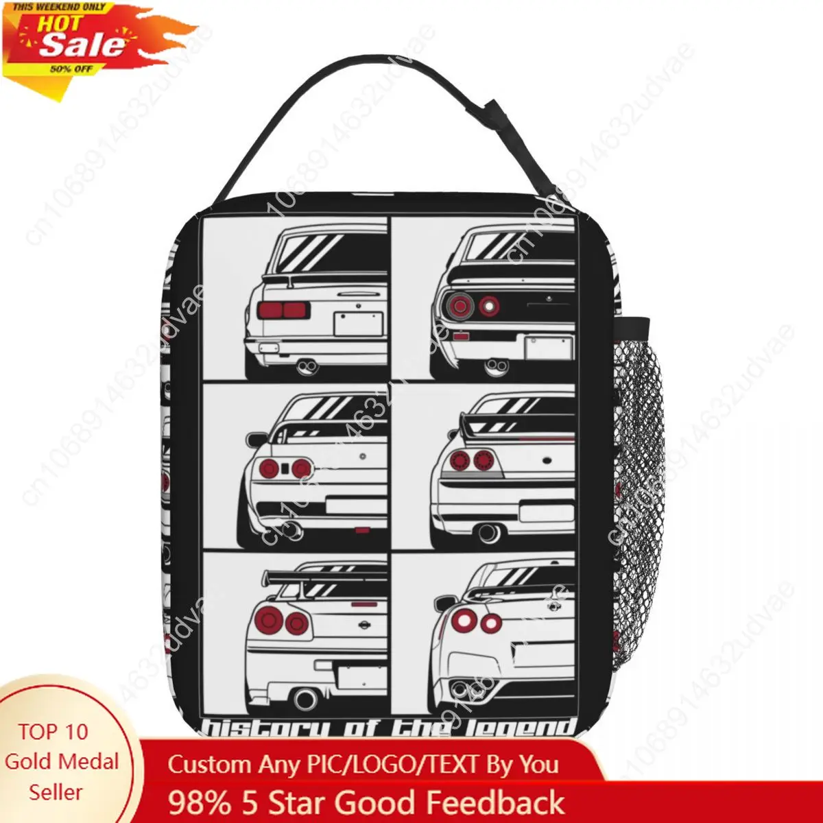 Skyline History Skyline R32 R34 GTR Insulated Lunch Bag JDM Car Lunch Container Portable Cooler Thermal Bento Box Work
Skyline History Skyline R32 R34 GTR Insulated Lunch Bag JDM Car Lunch Container Portable Cooler Thermal Bento Box Work