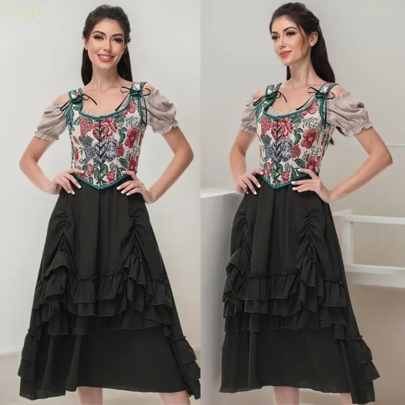 T21F Womens Straps Boned Bustier Corset Top Printed Eyelet Lace up Push Up Crop Tops Vintage Top Party Clubwear Bodice
T21F Womens Straps Boned Bustier Corset Top Printed Eyelet Lace up Push Up Crop Tops Vintage Top Party Clubwear Bodice