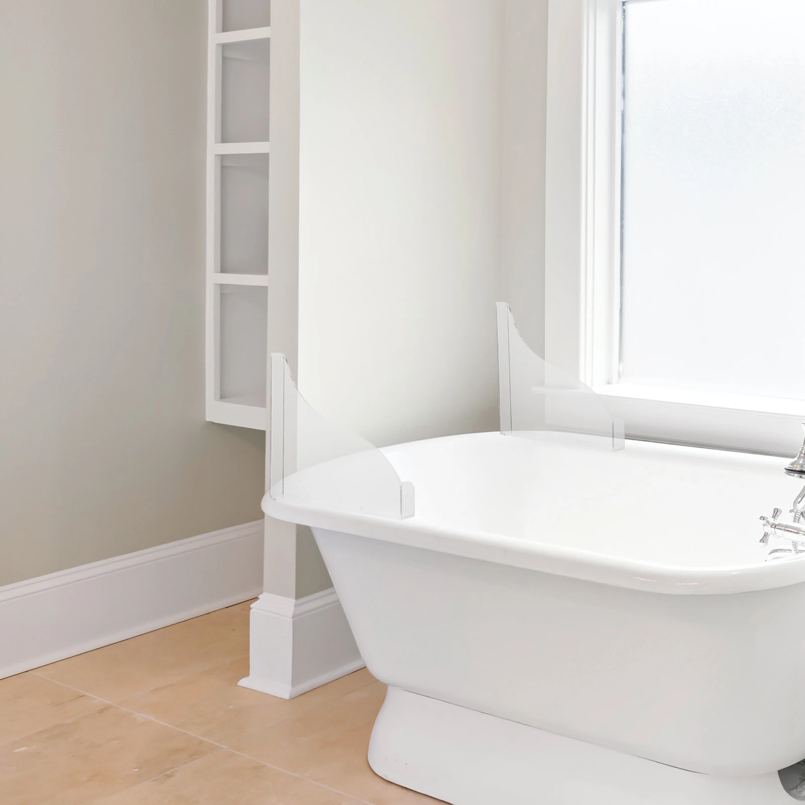 1 Set Of Acrylic Bathtub Guard Splashing Guard Corner Baffle Water Guard For Bathroom
1 Set Of Acrylic Bathtub Guard Splashing Guard Corner Baffle Water Guard For Bathroom