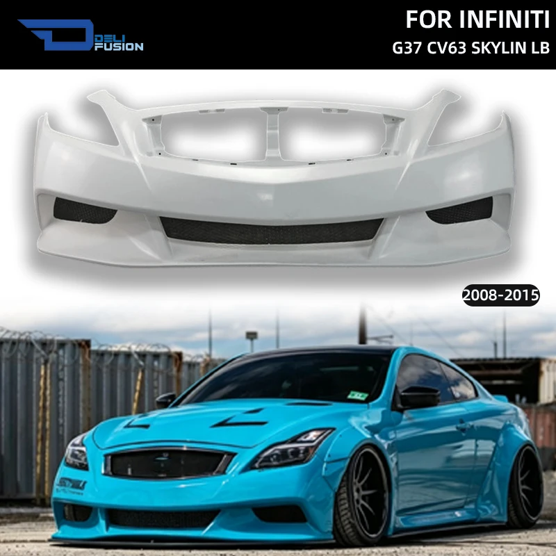 For 2008-2015 Infiniti G37 V36 Skyline CV63 LB Style Wide Body Front Bumper FRP Car Accessories
For 2008-2015 Infiniti G37 V36 Skyline CV63 LB Style Wide Body Front Bumper FRP Car Accessories
