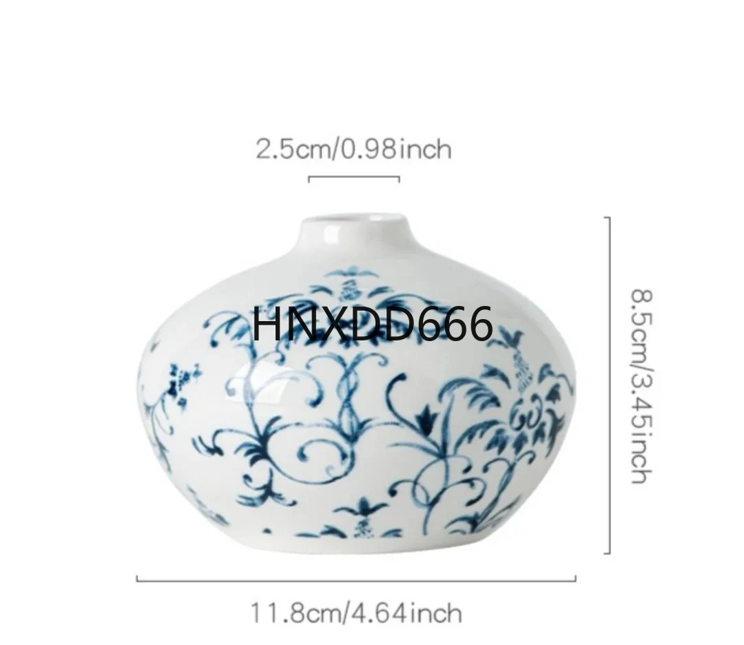 1PC/3PC modern blue-and-white pastoral ceramic vase living room wine cabinet TV cabinet flower arrangement decorative ornaments 
1PC/3PC modern blue-and-white pastoral ceramic vase living room wine cabinet TV cabinet flower arrangement decorative ornaments