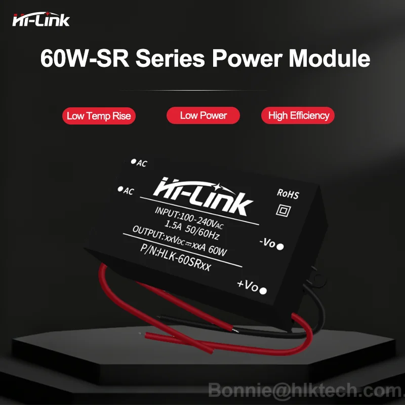 AC DC Isolated Power Module 60W 220V to 5/9/12/24V Step-Down Regulated 60SR Series Industrial High Efficiency
AC DC Isolated Power Module 60W 220V to 5/9/12/24V Step-Down Regulated 60SR Series Industrial High Efficiency
