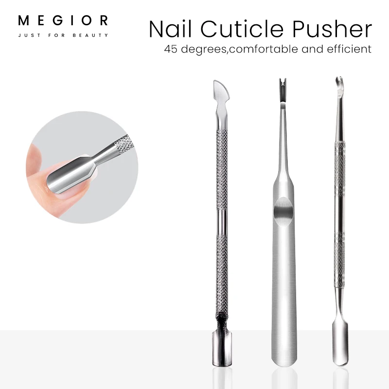MEGIOR Double Sides Stainless Steel Nail Cuticle Pusher Cuticle Remover Professional Nail Art Tools For Manicure Nail
MEGIOR Double Sides Stainless Steel Nail Cuticle Pusher Cuticle Remover Professional Nail Art Tools For Manicure Nail