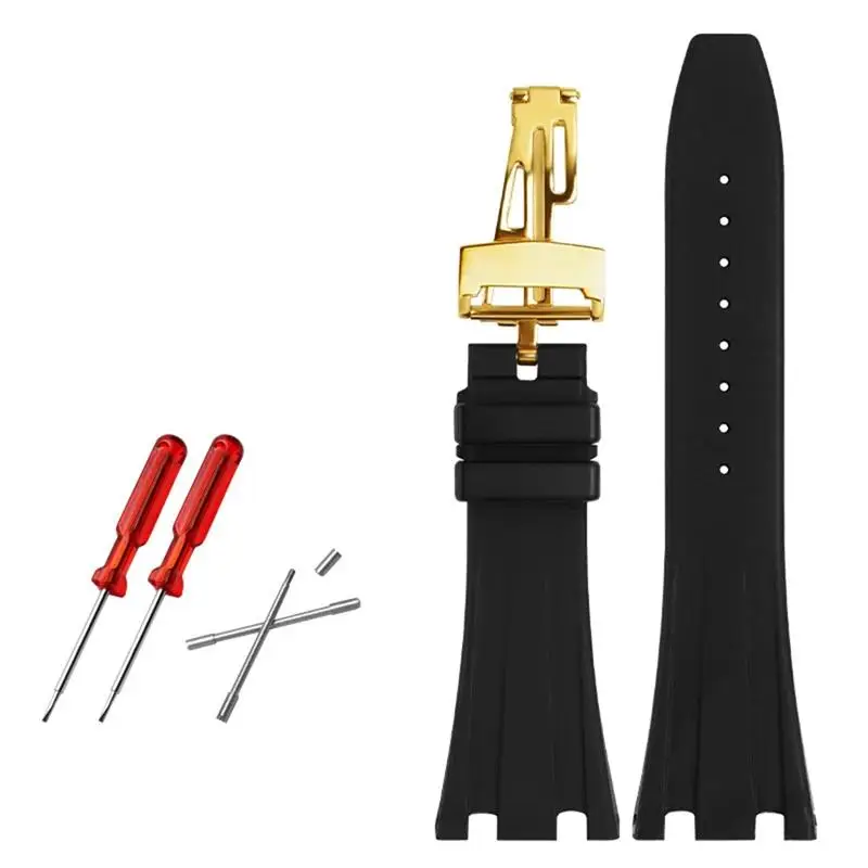 MAISITU Rubber Watch Strap 28mm Watchband For AP 15703 26470SO Royal Oak Offshore Men's Sports Watch Strap Bracelet
MAISITU Rubber Watch Strap 28mm Watchband For AP 15703 26470SO Royal Oak Offshore Men's Sports Watch Strap Bracelet