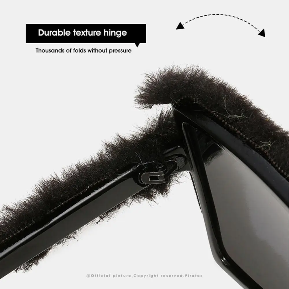 Trendy Oversized Sunglasses Soft Fluffy Party Christmas Halloween Cosplay Winter Shades Style Novelty Glasses for Women
Trendy Oversized Sunglasses Soft Fluffy Party Christmas Halloween Cosplay Winter Shades Style Novelty Glasses for Women