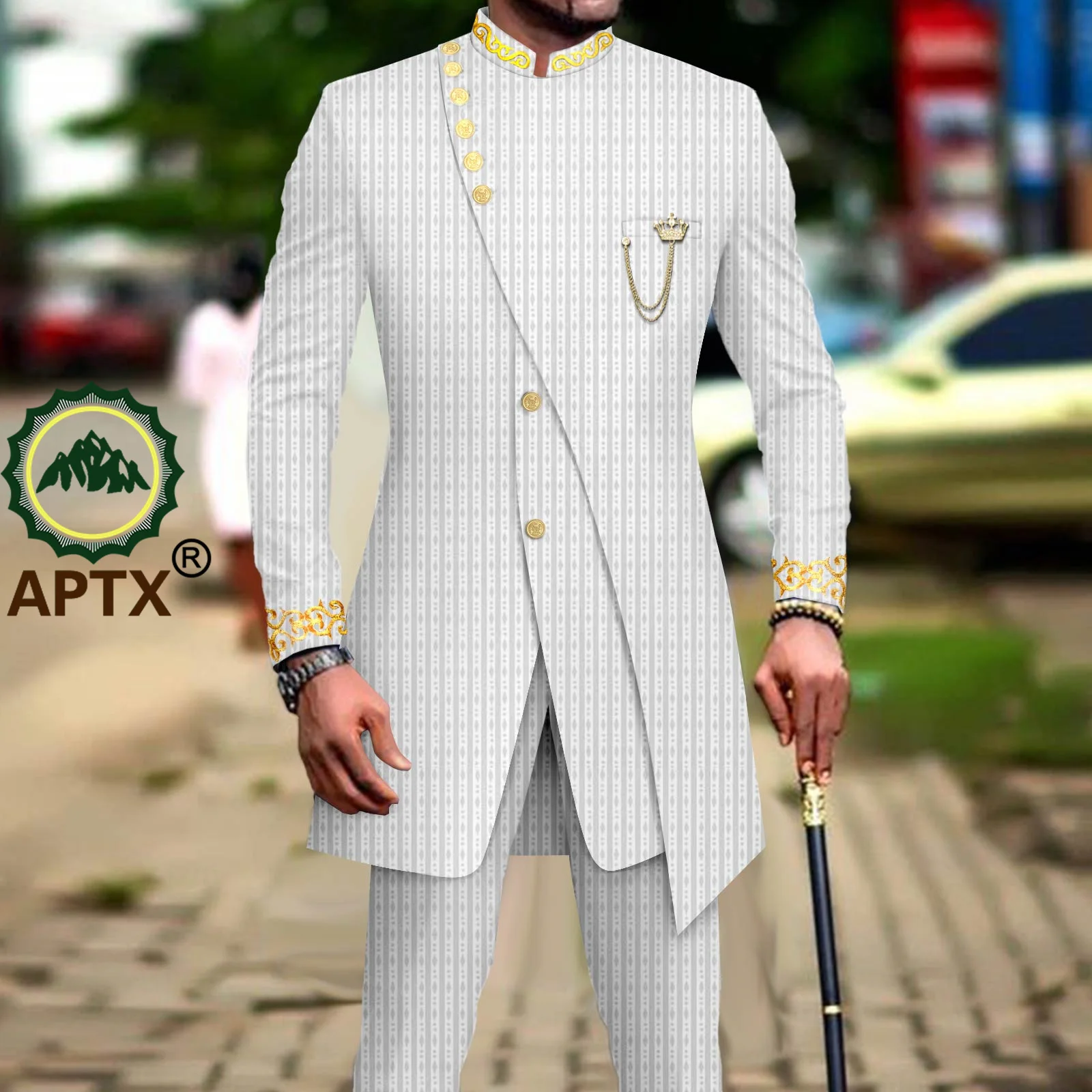 African Dashiki Suit for Men Long Embroidery Blazer Jacket and Pants 2 Piece Set Slim Fit Formal Outfits Wedding A2316017
African Dashiki Suit for Men Long Embroidery Blazer Jacket and Pants 2 Piece Set Slim Fit Formal Outfits Wedding A2316017