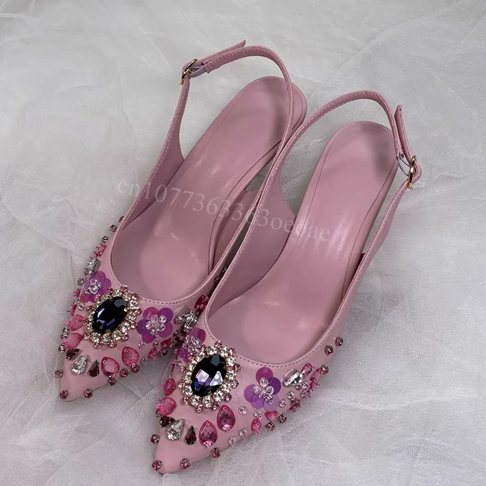 Розовые туфли-лодочки с кристаллами на тонком высоком каблуке для женщин, модные туфли с ремешком на щиколотке для вечеринок, 2025 (Zapatos Para Mujere)
Розовые туфли-лодочки с кристаллами на тонком высоком каблуке для женщин, модные туфли с ремешком на щиколотке для вечеринок, 2025 (Zapatos Para Mujere)