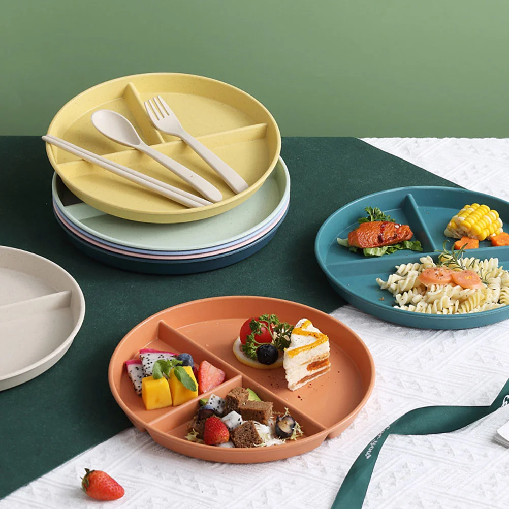 4 Pcs Grid Plate Breakfast Cartoon Food Plates Dinner Practical Serving Divided for Kids
4 Pcs Grid Plate Breakfast Cartoon Food Plates Dinner Practical Serving Divided for Kids