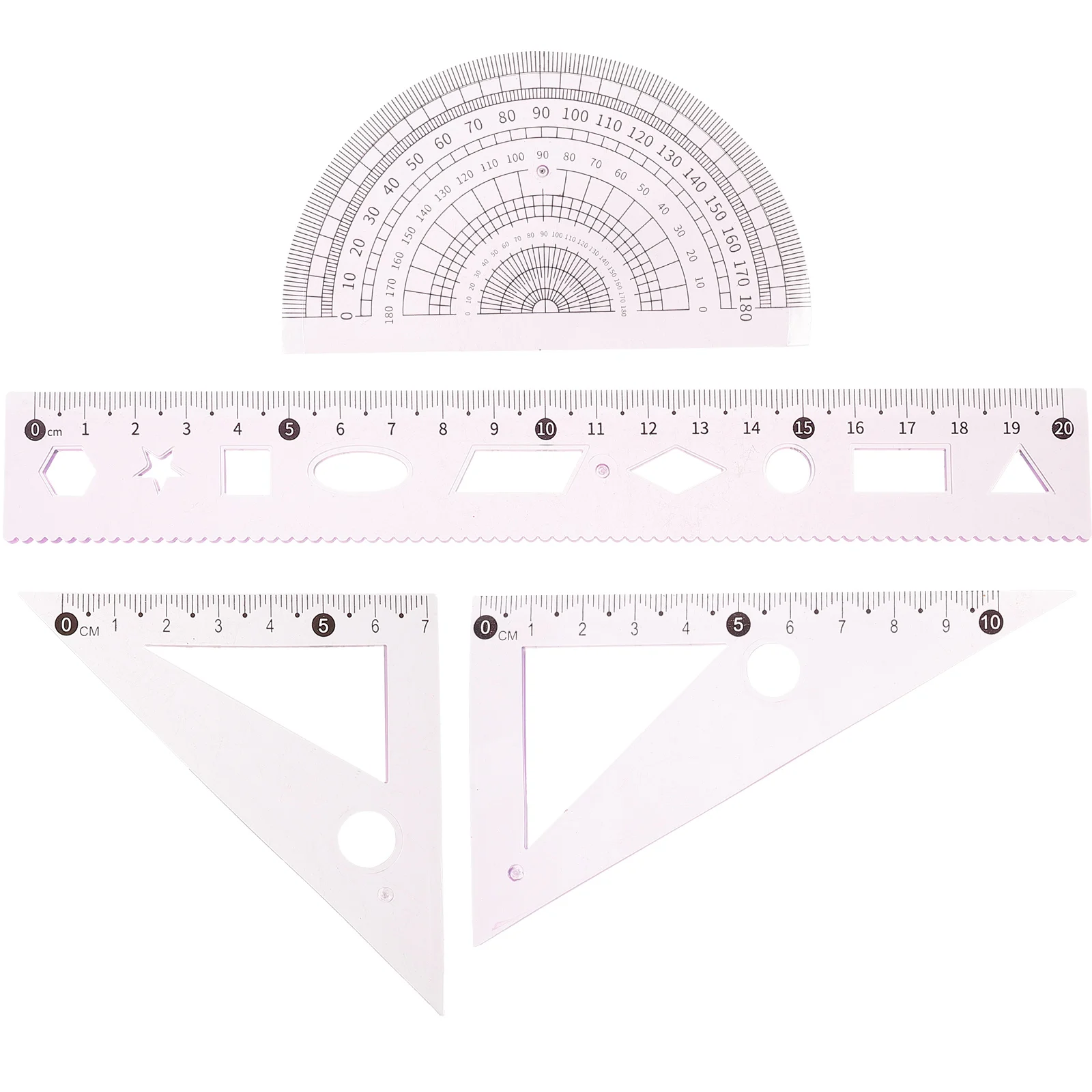 3 Sets 20cm Pink Drafting Ruler Kit Geometry Set Multi Functional Ruler Protractor Scale Drawing Tool Students Office School
3 Sets 20cm Pink Drafting Ruler Kit Geometry Set Multi Functional Ruler Protractor Scale Drawing Tool Students Office School