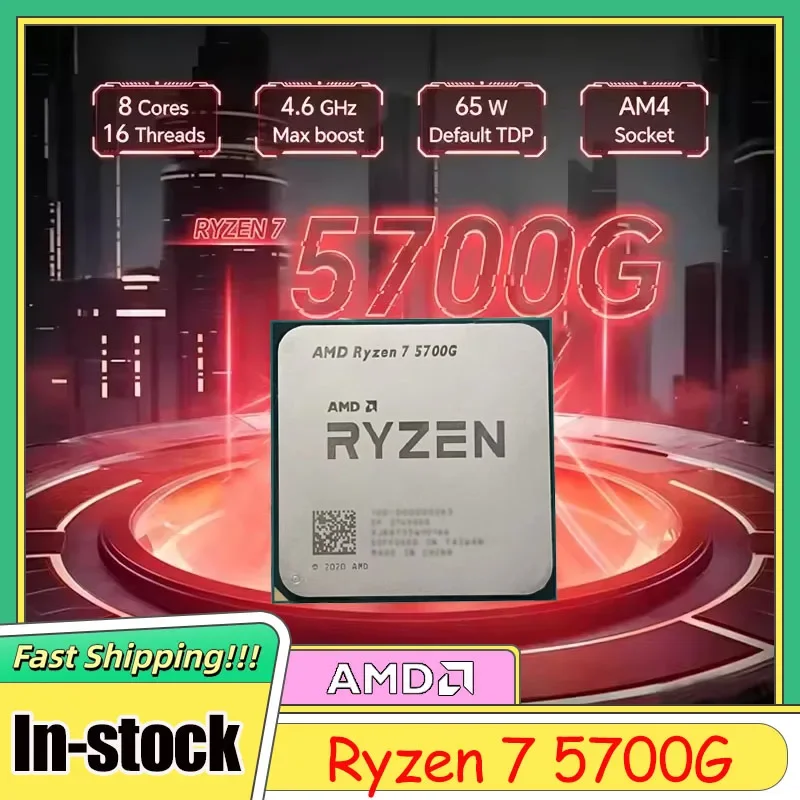 New AMD Ryzen 7 5700G 4.6GHz 8-Core 16-Thread 16MB Cache Socket AM4 CPU Processor Integrated Graphics Without Retail Package
New AMD Ryzen 7 5700G 4.6GHz 8-Core 16-Thread 16MB Cache Socket AM4 CPU Processor Integrated Graphics Without Retail Package