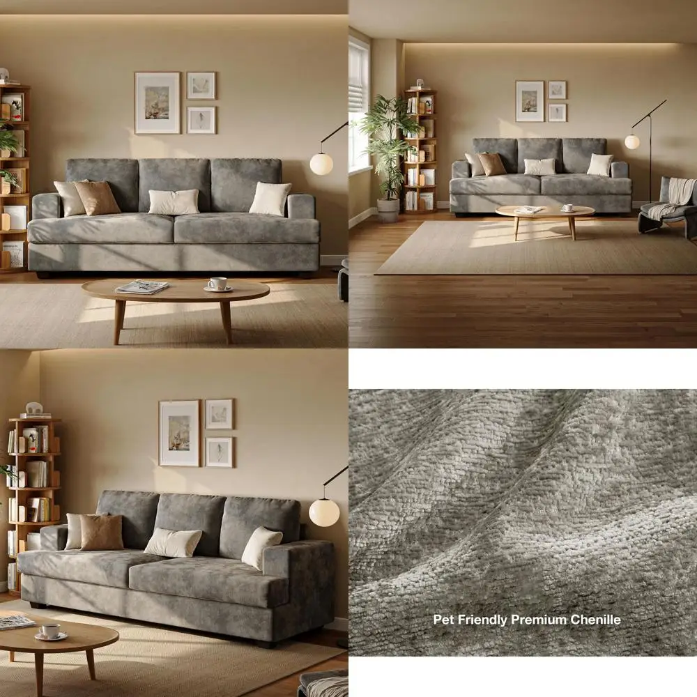 89-дюймовый трехместный диван или комфортный 24-дюймовый угловой диван глубокого серого цвета для гостиной
89-дюймовый трехместный диван или комфортный 24-дюймовый угловой диван глубокого серого цвета для гостиной