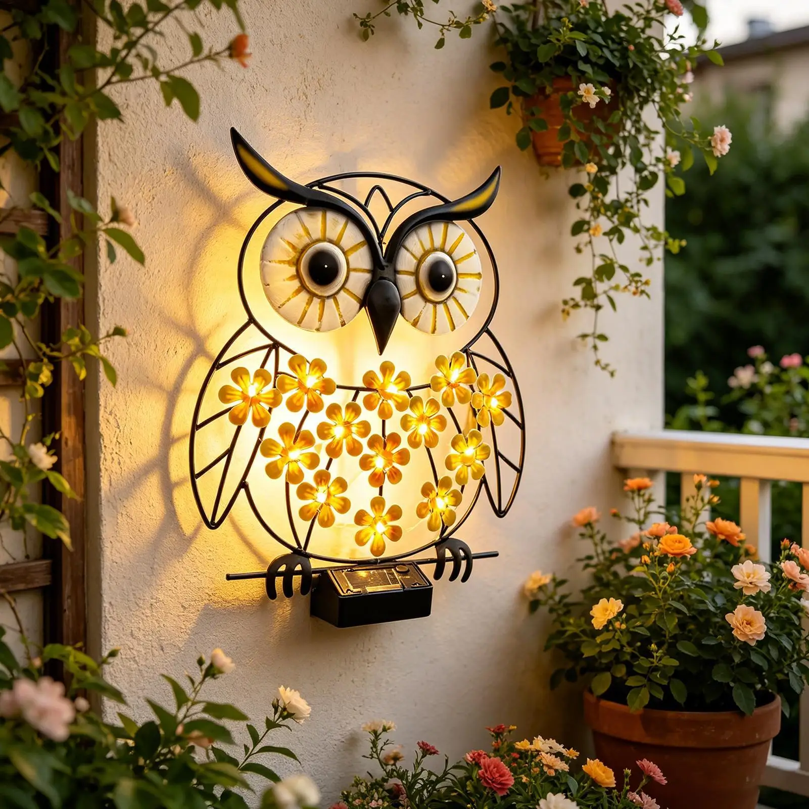 Owl Solar Wall Lights Outdoor Metal Weatherproof Garden Decor Auto ON Off LED Lamp for Yard Fence Patio Pathway Balcony
Owl Solar Wall Lights Outdoor Metal Weatherproof Garden Decor Auto ON Off LED Lamp for Yard Fence Patio Pathway Balcony