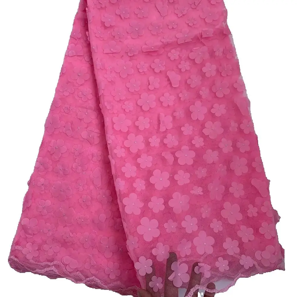 Pink Tulle Lace 3D French Lace With Embroidery Flower African Lace For Women Dress 5 Yards
Pink Tulle Lace 3D French Lace With Embroidery Flower African Lace For Women Dress 5 Yards