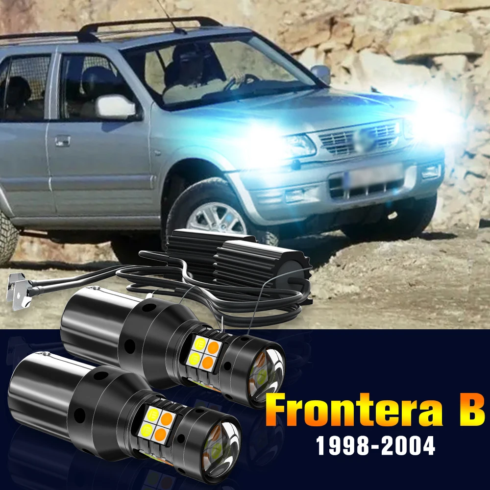 2pcs LED Dual Mode Turn Signal+Daytime Running Light DRL Lamp For Opel Frontera B 1998-2004 1999 2000 2001 2002 2003 Accessories
2pcs LED Dual Mode Turn Signal+Daytime Running Light DRL Lamp For Opel Frontera B 1998-2004 1999 2000 2001 2002 2003 Accessories